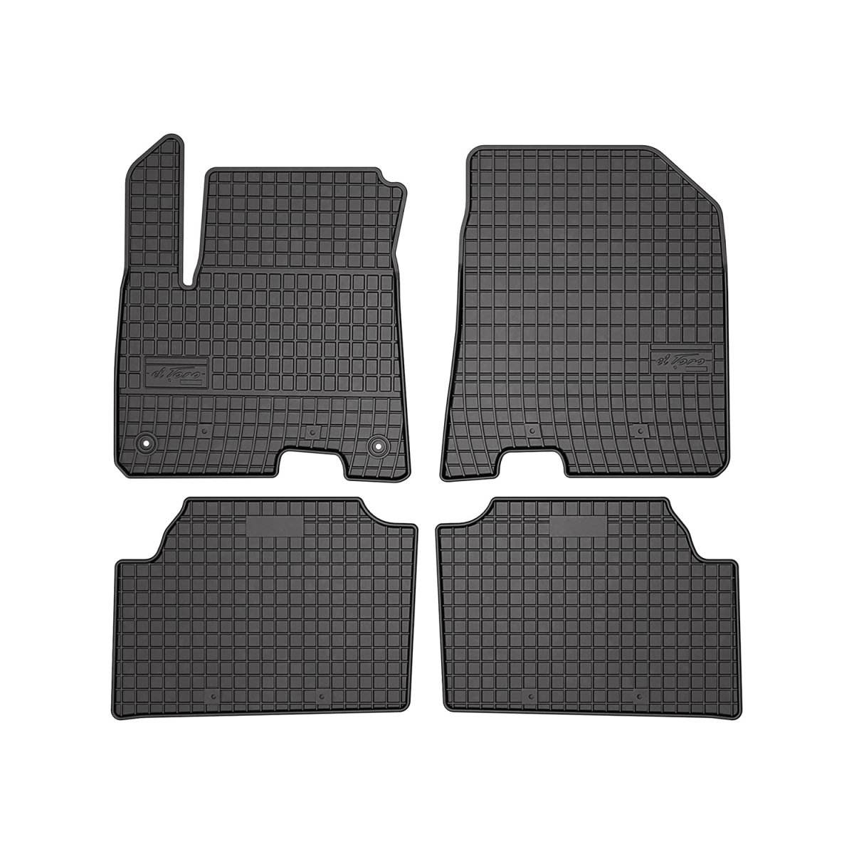 Kia E-Niro Floor Mats - Omac - El Toro Rubber - Black Kia E-Niro Floor Mats - Omac - El Toro Rubber - Black